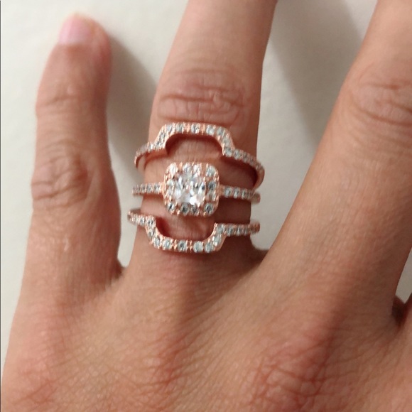 Sterling silver 925 engagement ring - Picture 6 of 8